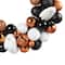 23.5" Orange, Black & White Ghost & Ornament Wreath by Ashland®